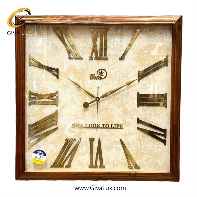 ساعت دیواری اورجینال بتیس چوب قهوه ای| کد رفرنس 5820