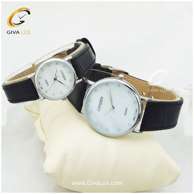 ست ساعت مچی بند چرمی سیتیزن