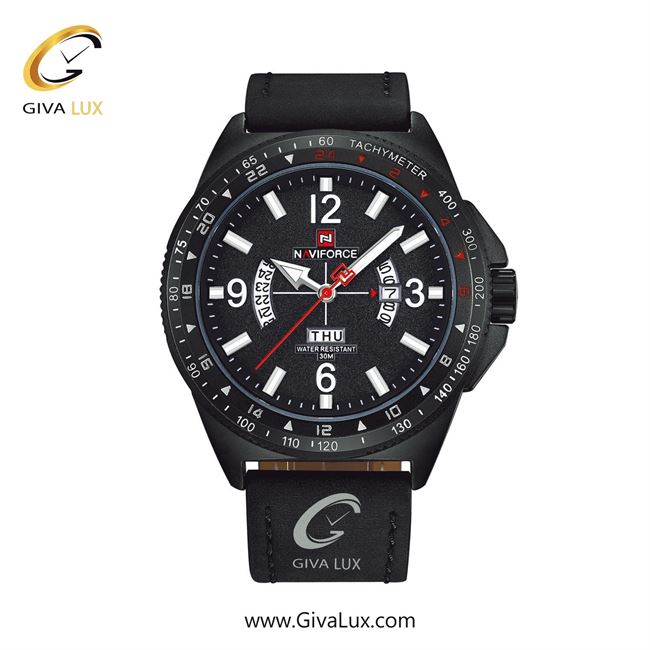 ساعت مچی اورجینال مردانه ناوی فورس|Naviforce|نوی فورس|نیوی فورس مشکی | مشکی| مشکی| کد رفرنس NF9103 B/W/B