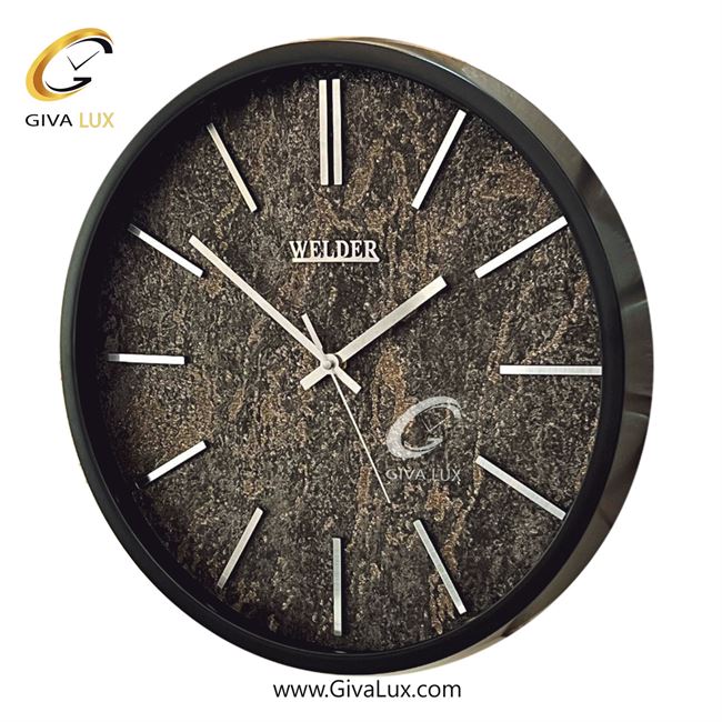 ساعت دیواری اورجینال ولدر PVC مشکی| کد رفرنس 600