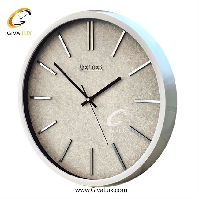ساعت دیواری اورجینال ولدر PVC سفید| کد رفرنس 600