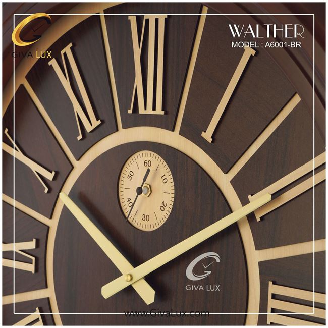 ساعت دیواری اورجینال والتر چوب قهوه ای| کد رفرنس 6001BR 6001-BR-2.jpg