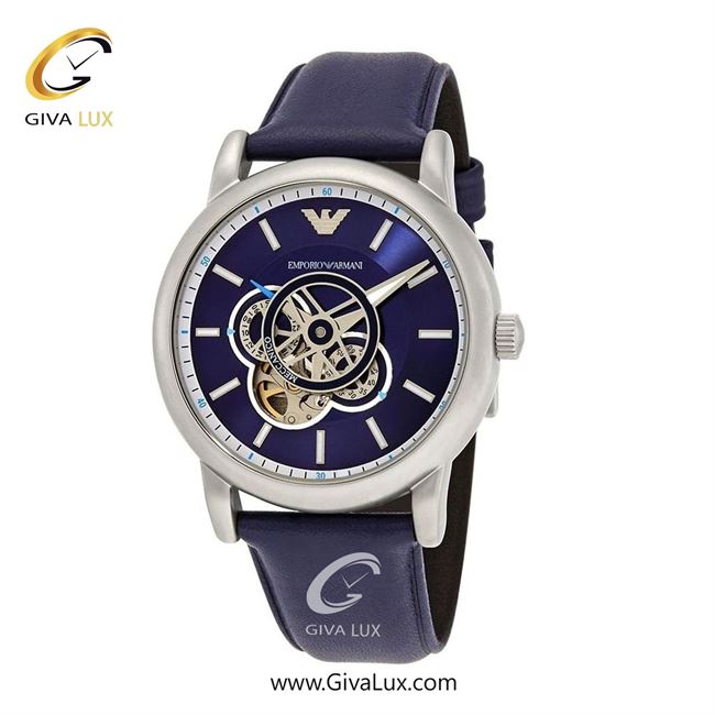 ساعت مچی اورجینال مردانه امپریو آرمانی سه موتوره فول تایم نقره ای | سرمه ای| سرمه ای| کد رفرنس ar60011