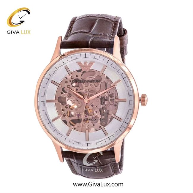 ساعت مچی اورجینال مردانه امپریو آرمانی رزگلد | قهوه ای| قهوه ای| کد رفرنس ar60039