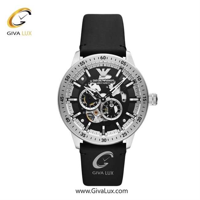 ساعت مچی اورجینال مردانه امپریو آرمانی سه موتوره فول تایم نقره ای | مشکی| مشکی| کد رفرنس ar60051
