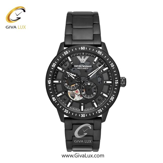 ساعت مچی اورجینال مردانه امپریو آرمانی سه موتوره فول تایم مشکی | مشکی| مشکی| کد رفرنس ar60054