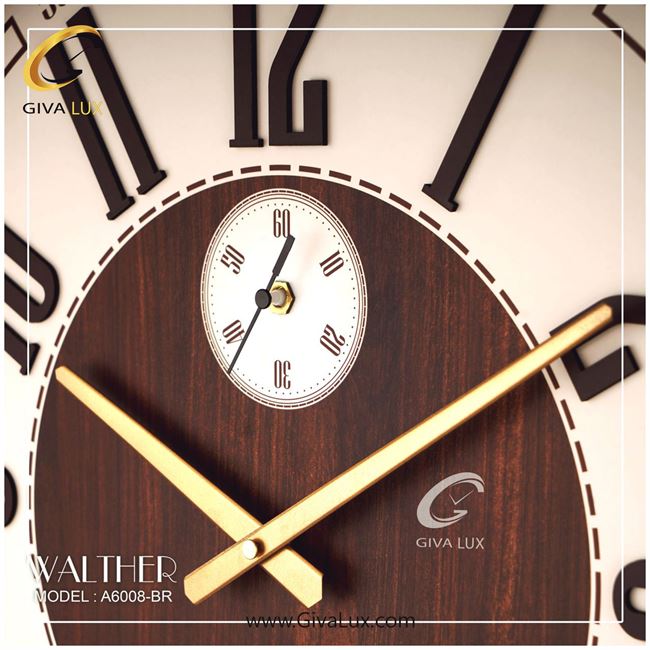 ساعت دیواری اورجینال والتر چوب قهوه ای| کد رفرنس 6008BR 6008-BR-1.jpg