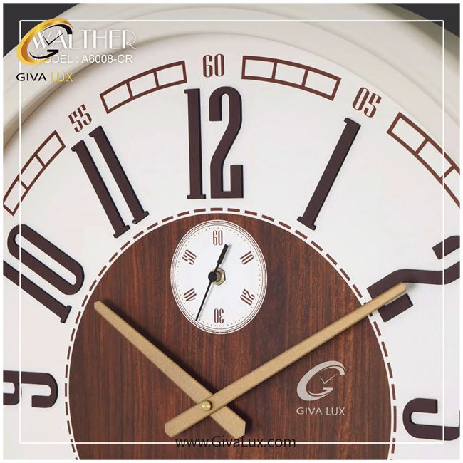 ساعت دیواری اورجینال والتر چوب کرم| کد رفرنس 6008CR 6008-CR-1.jpg