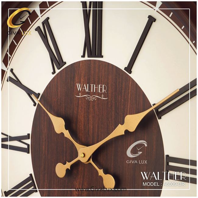 ساعت دیواری اورجینال والتر چوب قهوه ای| کد رفرنس 6009BR 6009-BR-1.jpg