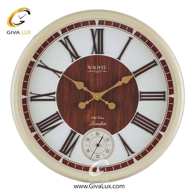 ساعت دیواری اورجینال والتر چوب کرم| کد رفرنس 6009NE
