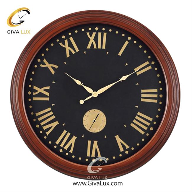 ساعت دیواری اورجینال والتر چوب قهوه ای| کد رفرنس 6013BR