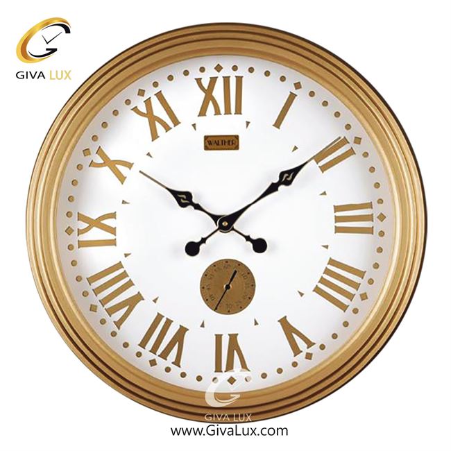 ساعت دیواری اورجینال والتر چوب طلایی| کد رفرنس 6013GR