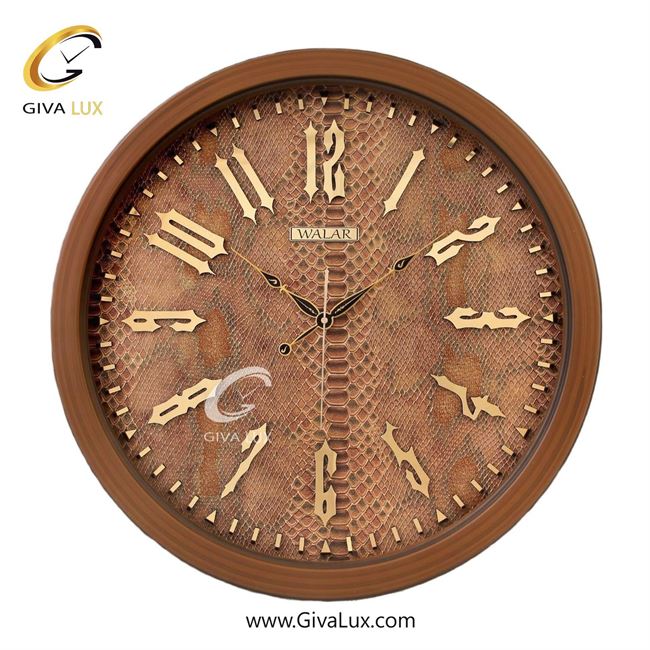 ساعت دیواری اورجینال والار PVC قهوه ای| کد رفرنس 607