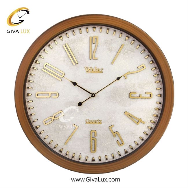 ساعت دیواری اورجینال والار PVC قهوه ای| کد رفرنس 602