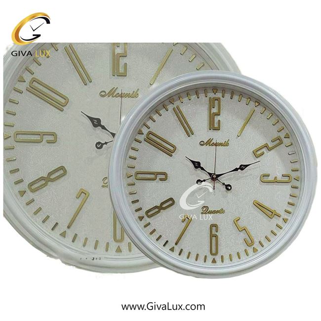 ساعت دیواری اورجینال مونیک PVC سفید| کد رفرنس 602