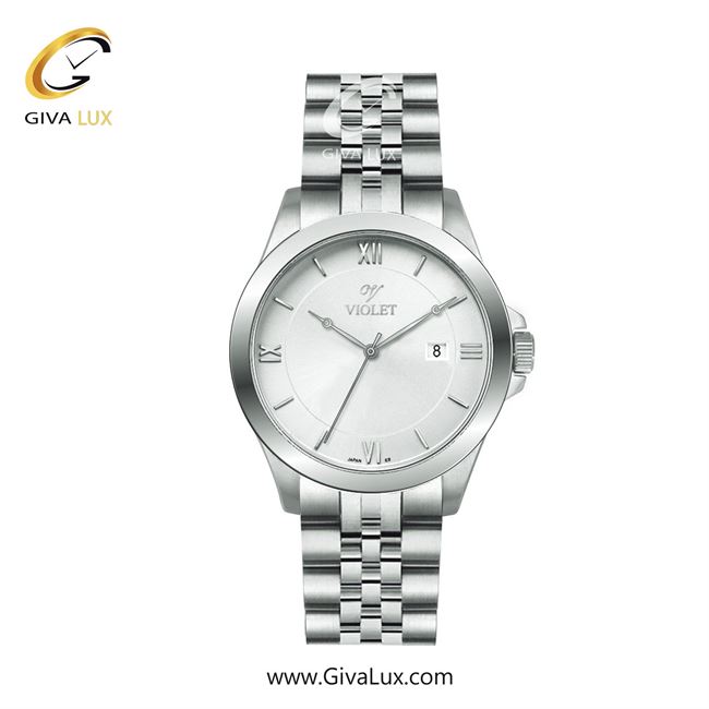 ساعت مچی اورجینال مردانه ویولت VIOLET نقره ای | نقره ای| سفید| کد رفرنس 0590