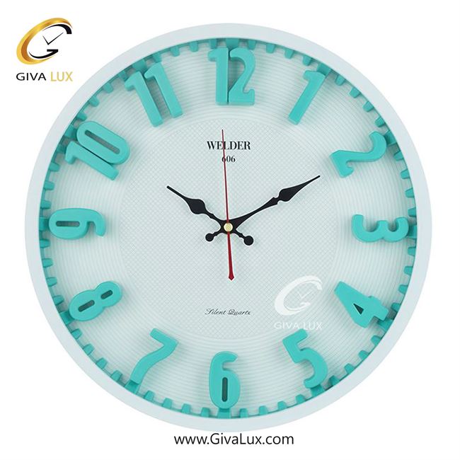 ساعت دیواری اورجینال ولدر PVC سفید| کد رفرنس 606