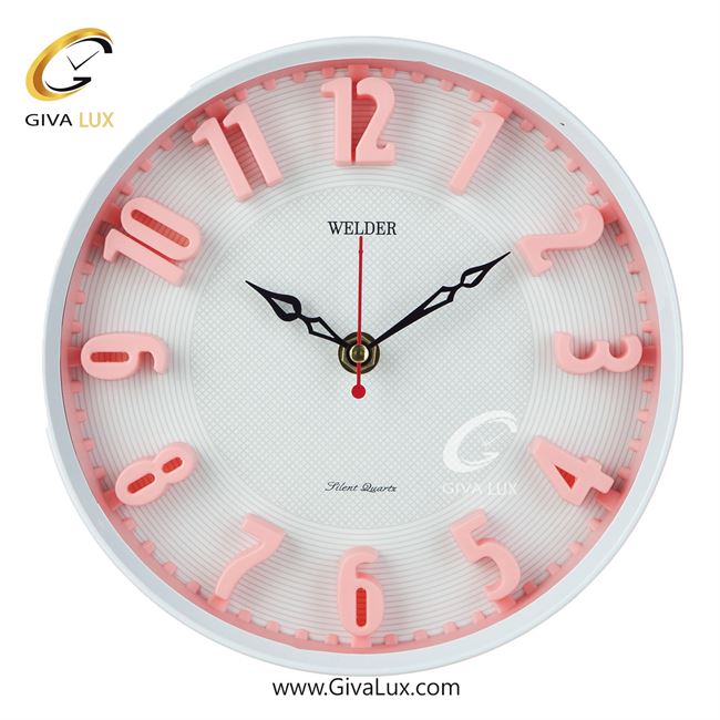 ساعت دیواری اورجینال ولدر PVC سفید| کد رفرنس 606
