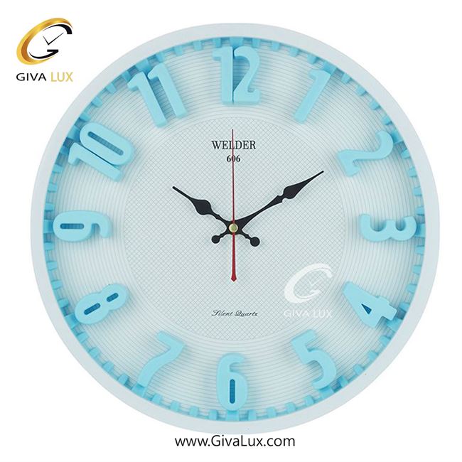 ساعت دیواری اورجینال ولدر PVC سفید| کد رفرنس 606