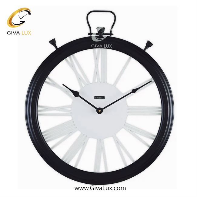 ساعت دیواری اورجینال والتر چوب-آلیاژ فلزی مشکی| کد رفرنس 6061BL