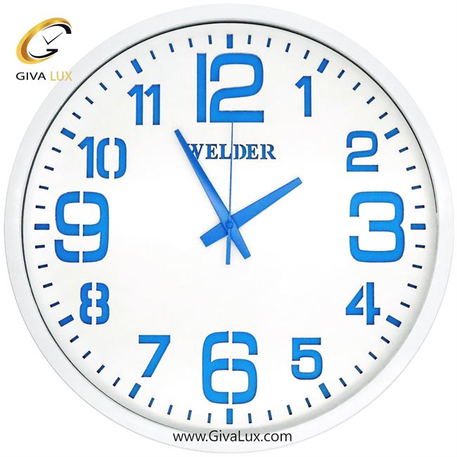 ساعت دیواری اورجینال ولدر PVC سفید| کد رفرنس 607