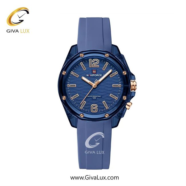 ساعت مچی اورجینال زنانه ناوی فورس|Naviforce|نوی فورس|نیوی فورس سرمه ای | آبی| سرمه ای| کد رفرنس NF6103 BE/BE