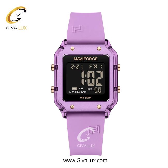 ساعت مچی اورجینال زنانه ناوی فورس|Naviforce|نوی فورس|نیوی فورس یاسی | یاسی| مشکی| کد رفرنس NF6105 PE/PE