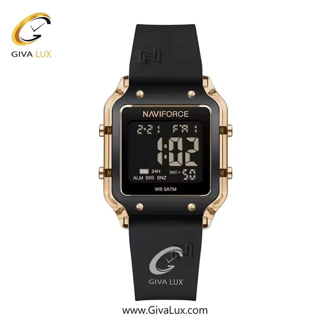ساعت مچی اورجینال زنانه ناوی فورس|Naviforce|نوی فورس|نیوی فورس رزگلد | مشکی| مشکی| کد رفرنس NF6105 RG/B