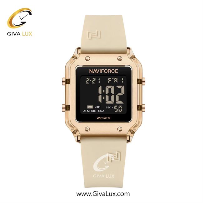 ساعت مچی اورجینال زنانه ناوی فورس|Naviforce|نوی فورس|نیوی فورس رزگلد | کرم| مشکی| کد رفرنس NF6105 RG/BG