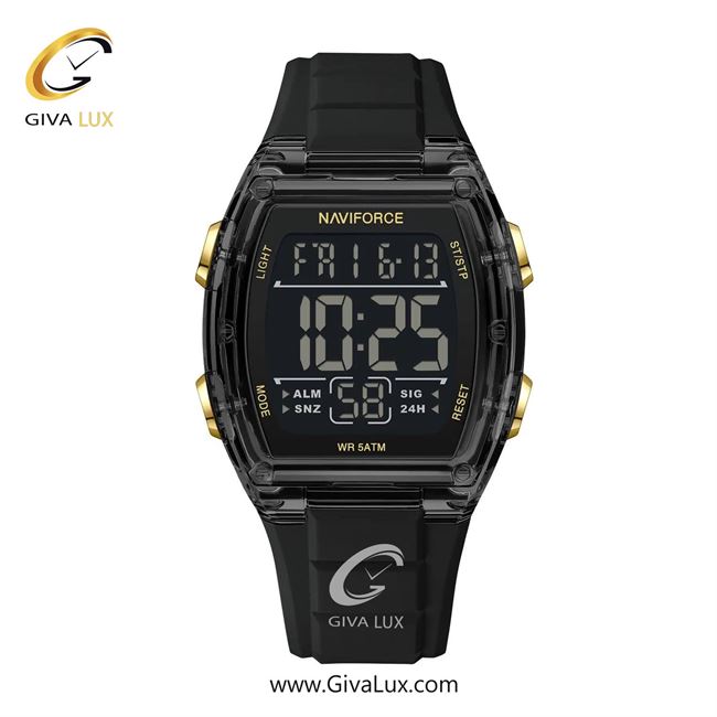 ساعت مچی اورجینال مردانه ناوی فورس|Naviforce|نوی فورس|نیوی فورس مشکی | مشکی| مشکی| کد رفرنس NF6106 B/G