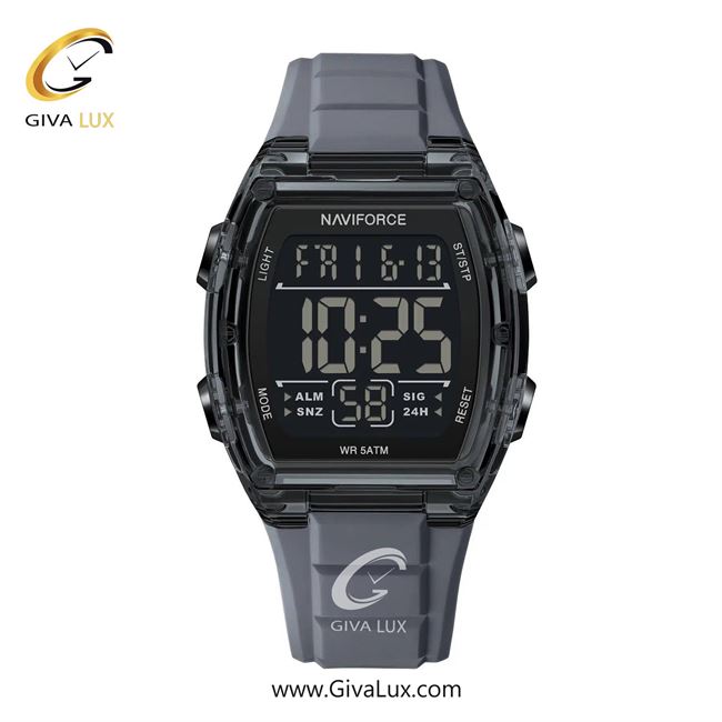 ساعت مچی اورجینال مردانه ناوی فورس|Naviforce|نوی فورس|نیوی فورس مشکی | طوسی| مشکی| کد رفرنس NF6106 T.GY/T.GY