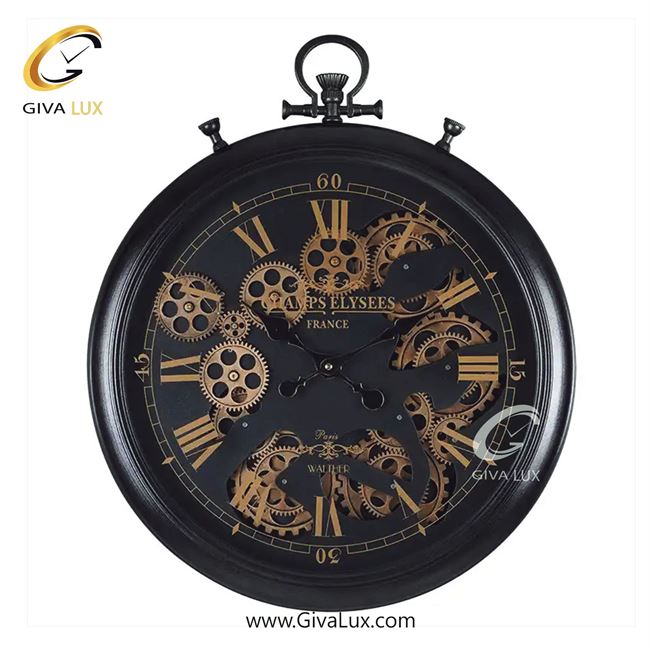 ساعت دیواری اورجینال والتر آلیاژ فلزی مشکی| کد رفرنس 6111