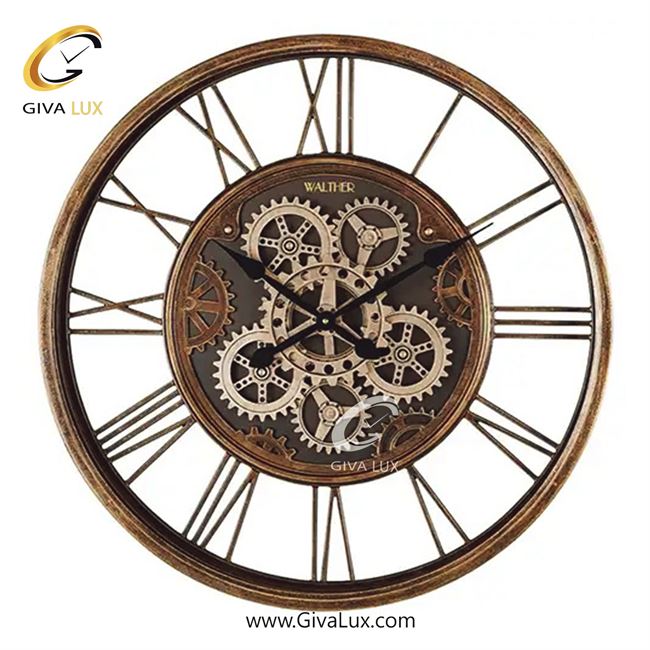 ساعت دیواری اورجینال والتر آلیاژ فلزی برنز| کد رفرنس 6116