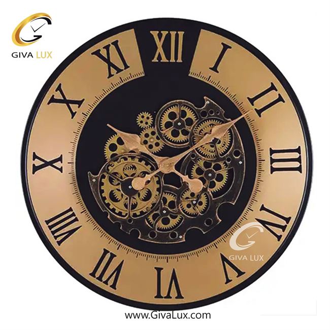 ساعت دیواری اورجینال والتر آلیاژ فلزی مشکی| کد رفرنس 6118