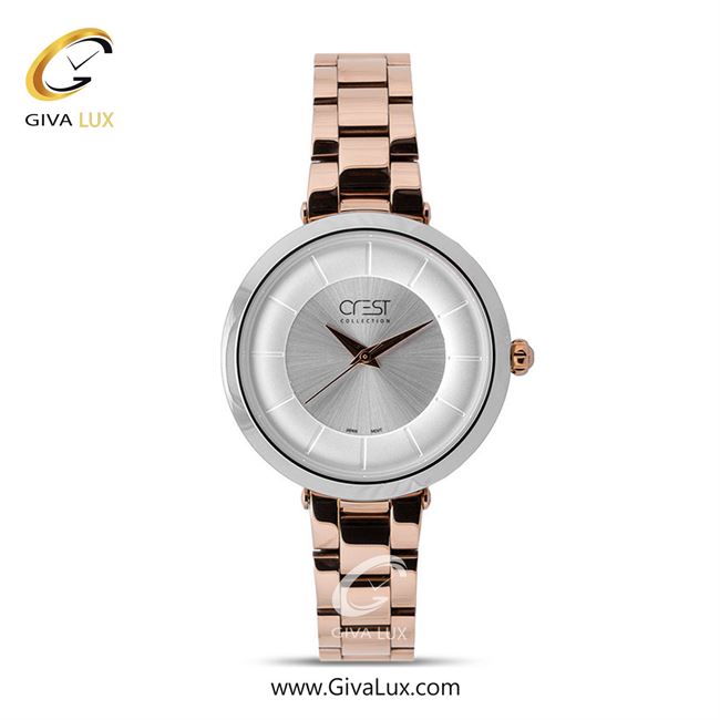 ساعت مچی اورجینال زنانه کرست | Crest  نقره ای | رزگلد| نقره ای| کد رفرنس Crest 6149-5