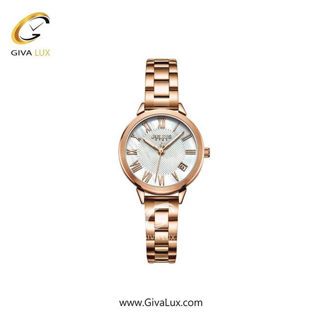 ساعت مچی اورجینال زنانه جولیوس رزگلد | رزگلد| نقره ای| کد رفرنس JS-015C