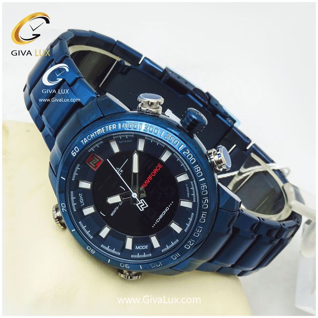 ساعت مردانه نوی فورس سورمه ای مدل NF9093M