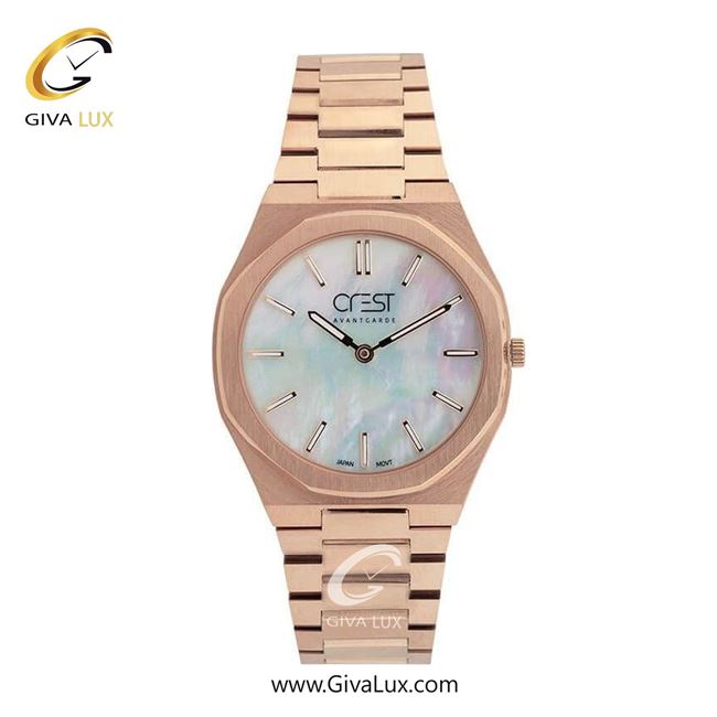ساعت مچی اورجینال زنانه کرست رزگلد | رزگلد| هفت رنگ| کد رفرنس Crest 6243-3