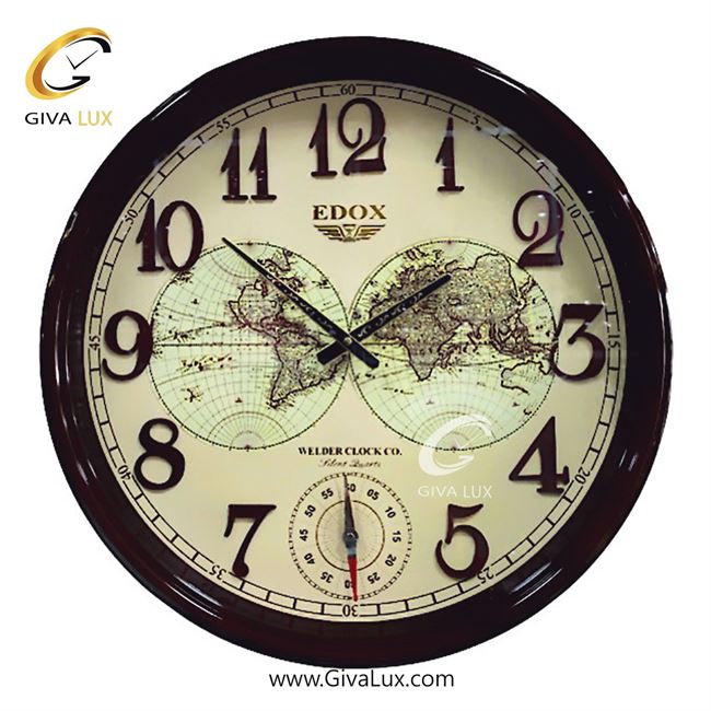 ساعت دیواری اورجینال ولدر PVC زرشکی| کد رفرنس 625