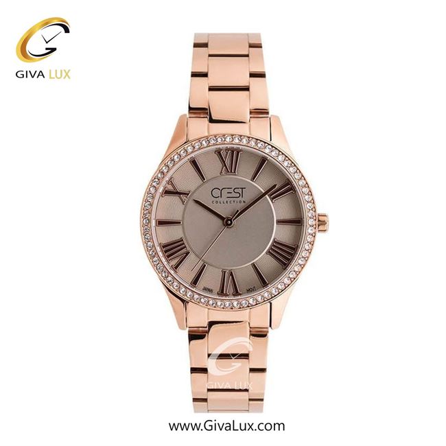 ساعت مچی اورجینال زنانه کرست رزگلد | رزگلد| رزگلد| کد رفرنس Crest 6254-2