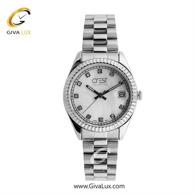 ساعت مچی اورجینال زنانه کرست نقره ای | نقره ای| نقره ای| کد رفرنس Crest 6259-1