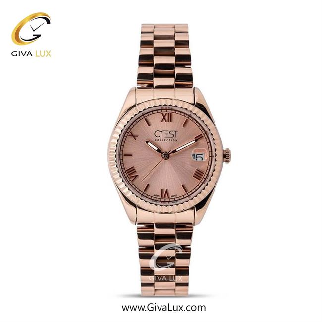 ساعت مچی اورجینال زنانه کرست رزگلد | رزگلد| رزگلد| کد رفرنس Crest 6260-1