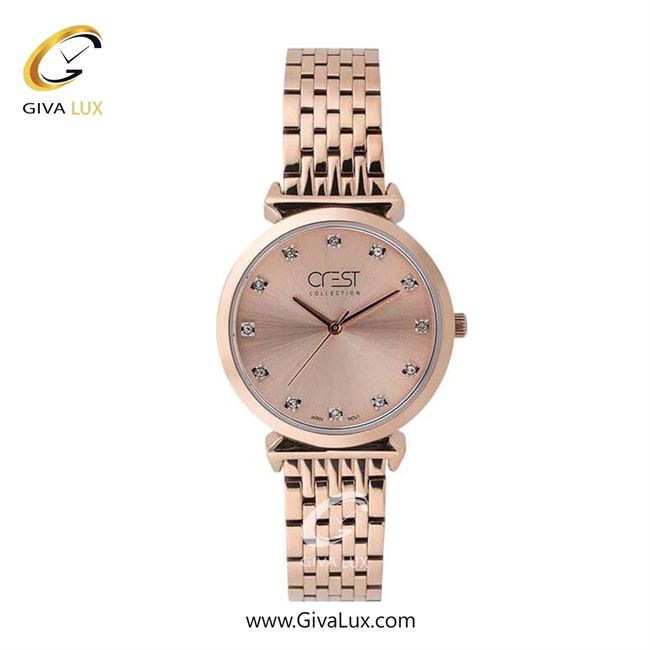 ساعت مچی اورجینال زنانه کرست رزگلد | رزگلد| رزگلد| کد رفرنس Crest 6294-2