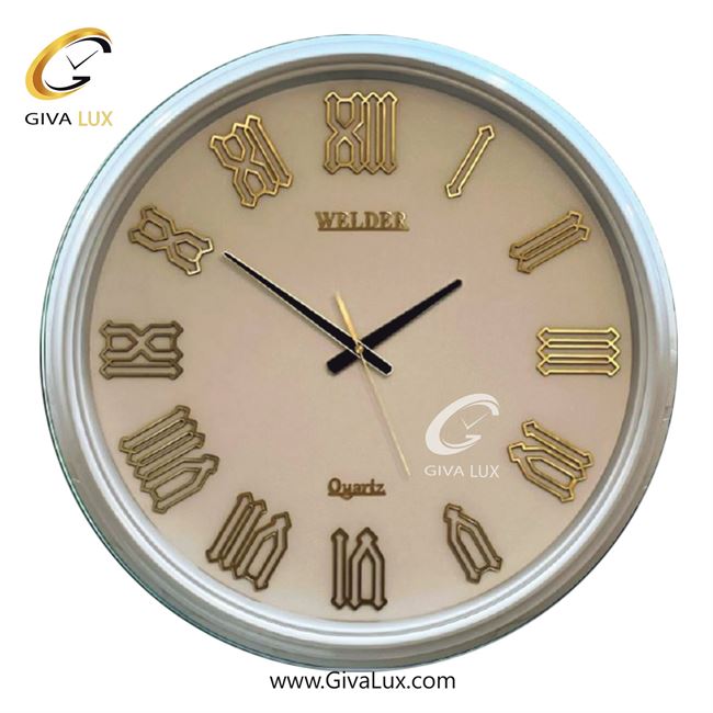 ساعت دیواری اورجینال ولدر PVC سفید| کد رفرنس 630
