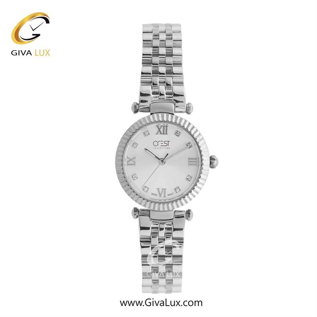 ساعت مچی اورجینال زنانه کرست نقره ای | نقره ای| نقره ای| کد رفرنس Crest 6305-1