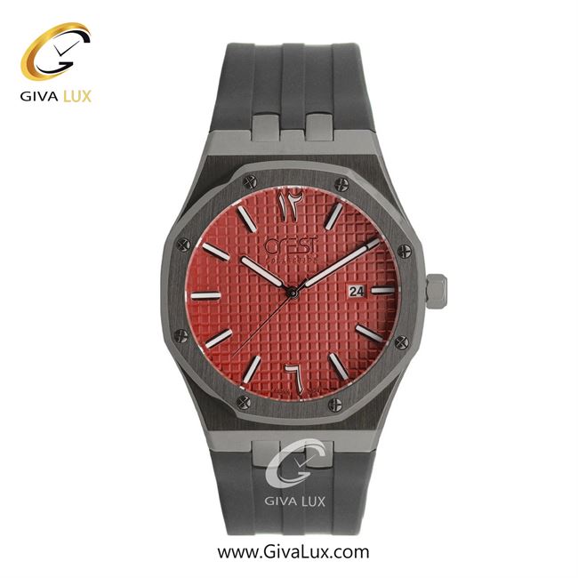ساعت مچی اورجینال مردانه کرست تیتانیوم | مشکی| زرشکی| کد رفرنس Crest 6314-5