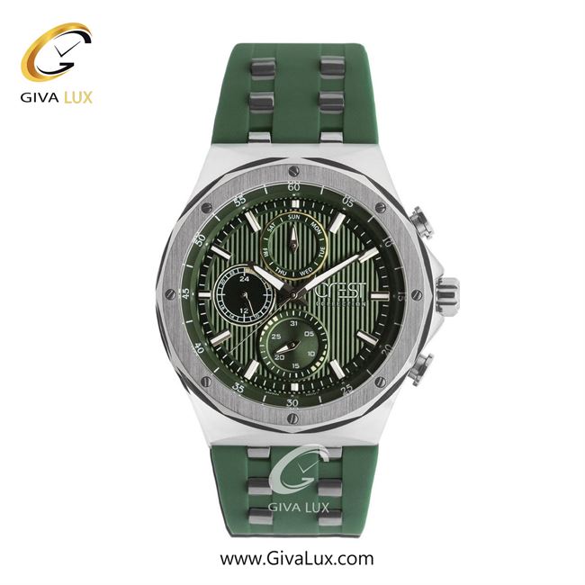 ساعت مچی اورجینال مردانه کرست سه موتوره فول تایم نقره ای | سبز| سبز| کد رفرنس Crest 6316-2