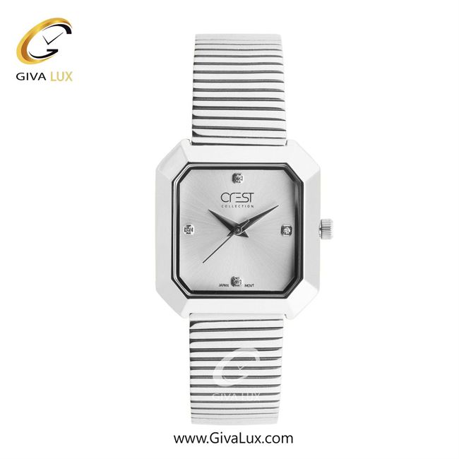 ساعت مچی اورجینال زنانه کرست نقره ای | نقره ای| نقره ای| کد رفرنس Crest 6317-1