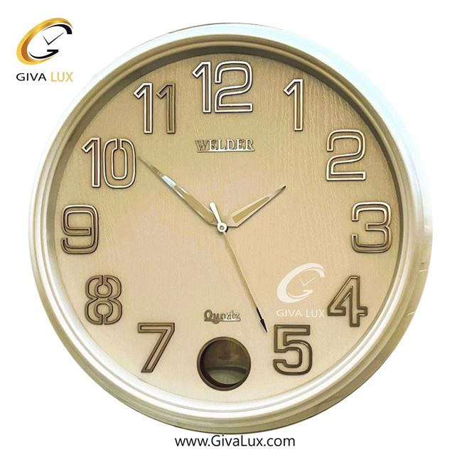 ساعت دیواری اورجینال ولدر PVC سفید| کد رفرنس 632