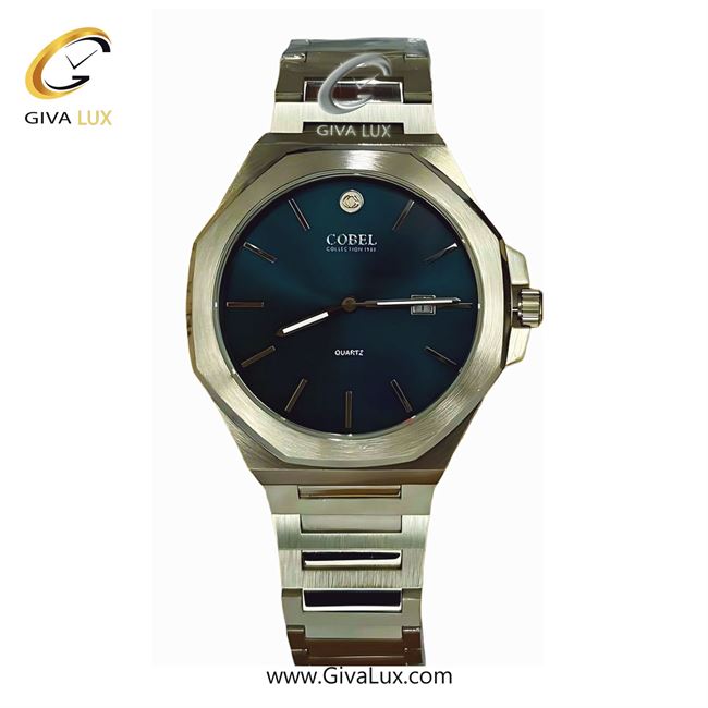 ساعت مچی اورجینال مردانه کوبل | COBEL  نقره ای | نقره ای| سرمه ای| کد رفرنس 6323G 6323G-3.jpg